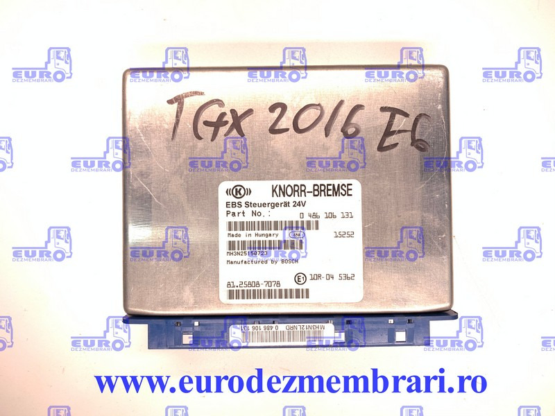 CALCULATOR EBS MAN TGX 81.25808.7078, 0486106131 - Unidad de control para Camión: foto 1 CALCULATOR EBS MAN TGX 81.25808.7078, 0486106131 - Unidad de control para Camión: foto 1