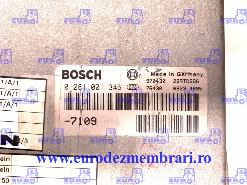 CALCULATOR MOTOR MAN 3 SILENT 0281001346 - Unidad de control para Camión: foto 2 CALCULATOR MOTOR MAN 3 SILENT 0281001346 - Unidad de control para Camión: foto 2