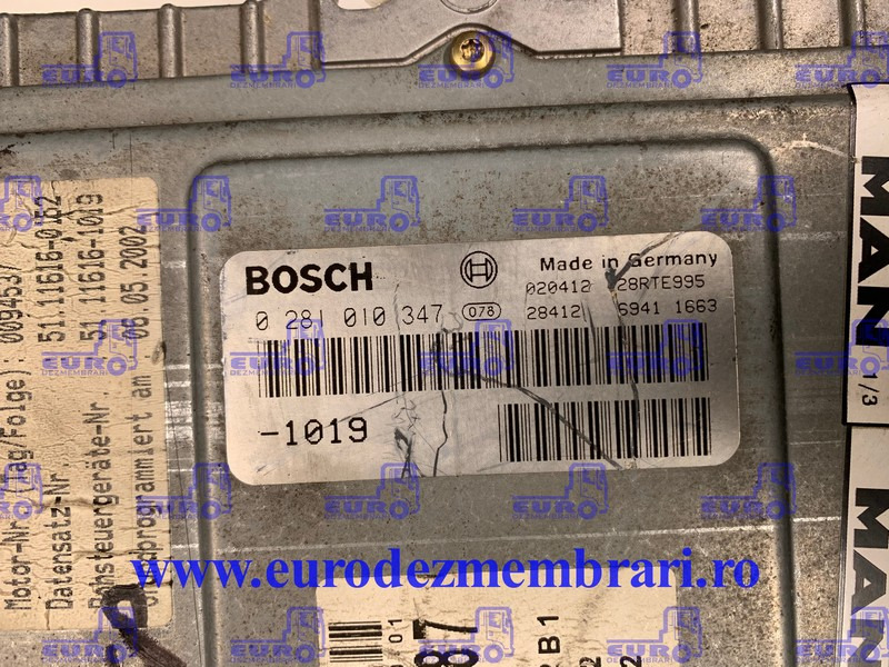 CALCULATOR MOTOR MAN LE 220CP 0281010347 - Unidad de control para Camión: foto 2 CALCULATOR MOTOR MAN LE 220CP 0281010347 - Unidad de control para Camión: foto 2