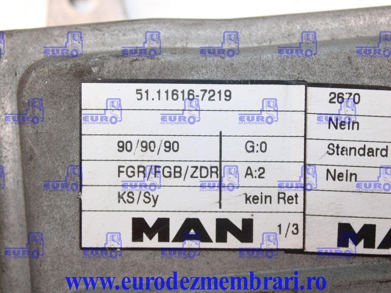 CALCULATOR MOTOR MAN LE 51.11616.7219, 51.11616.7146, 51.11616.7286 - Unidad de control para Camión: foto 3 CALCULATOR MOTOR MAN LE 51.11616.7219, 51.11616.7146, 51.11616.7286 - Unidad de control para Camión: foto 3