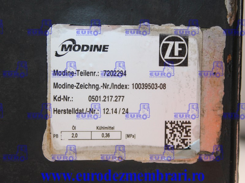 RADIATOR ULEI INTARDER MAN TGX 81.32004.6441, 0501217277, 81.32560.0075 - Enfriador de aceite para Camión: foto 3 RADIATOR ULEI INTARDER MAN TGX 81.32004.6441, 0501217277, 81.32560.0075 - Enfriador de aceite para Camión: foto 3