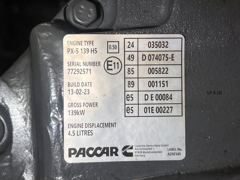 DAF LF - Motor: foto 4 DAF LF - Motor: foto 4