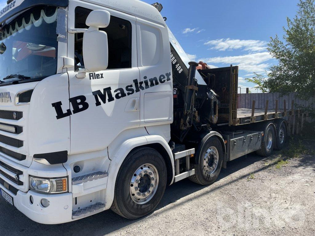 SCANIA V8 530 8x4 - Camión caja abierta, Camión grúa: foto 1 SCANIA V8 530 8x4 - Camión caja abierta, Camión grúa: foto 1