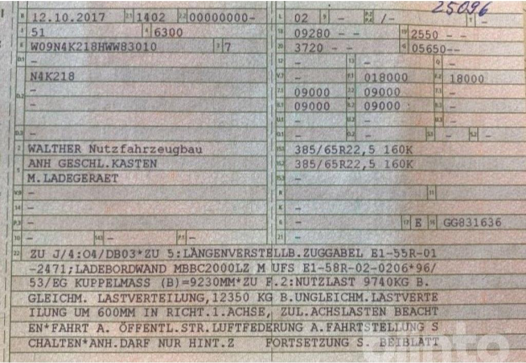 Walther N4K218 (2017) - Remolque caja cerrada: foto 5 Walther N4K218 (2017) - Remolque caja cerrada: foto 5