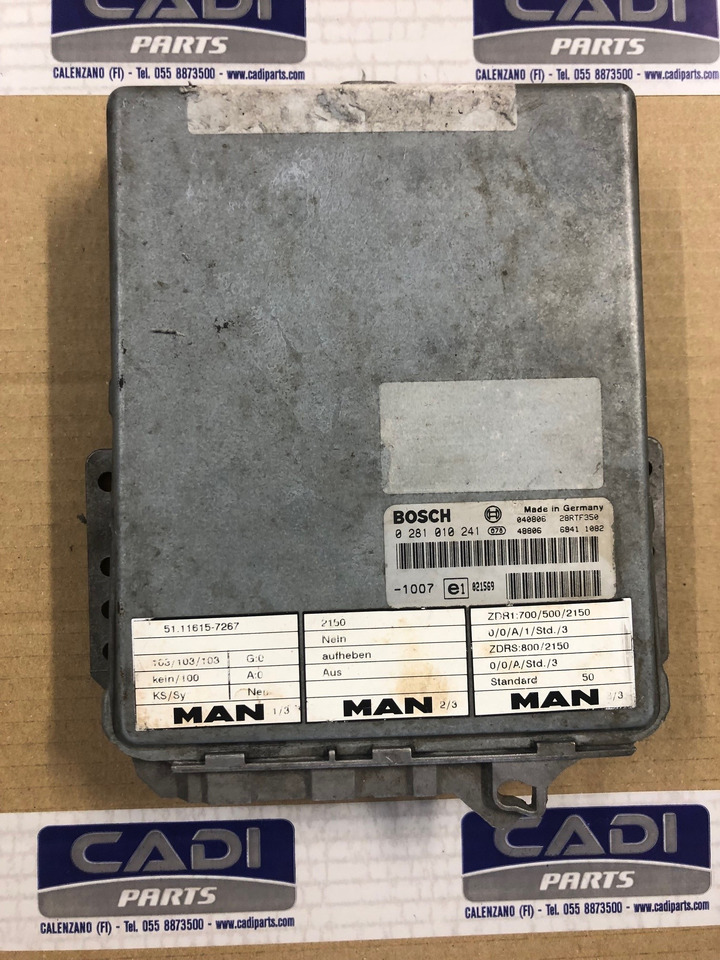 CENTRALINA EDC - RIF. BOSCH 0281010241 - RIF. MAN 51116157267 - Unidad de control: foto 1 CENTRALINA EDC - RIF. BOSCH 0281010241 - RIF. MAN 51116157267 - Unidad de control: foto 1