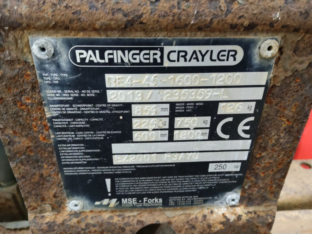 Palfinger F3-203PX - Carretilla elevadora diésel: foto 5 Palfinger F3-203PX - Carretilla elevadora diésel: foto 5