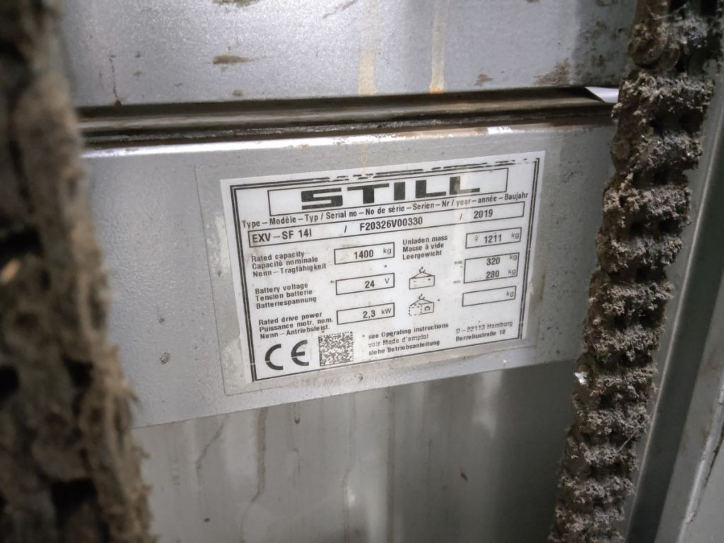 Still EXV-SF14I - Apilador: foto 5 Still EXV-SF14I - Apilador: foto 5