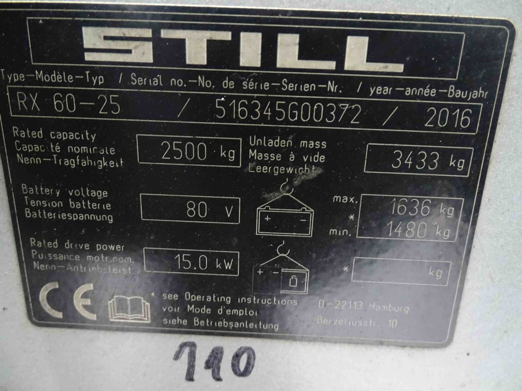 Still RX60-25 - Carretilla elevadora eléctrica: foto 5 Still RX60-25 - Carretilla elevadora eléctrica: foto 5