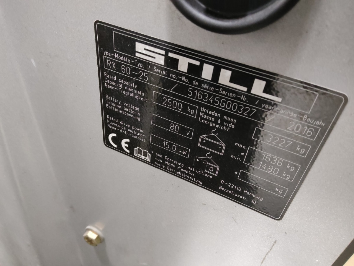 Carretilla elevadora eléctrica Still RX60-25: foto 6 Carretilla elevadora eléctrica Still RX60-25: foto 6