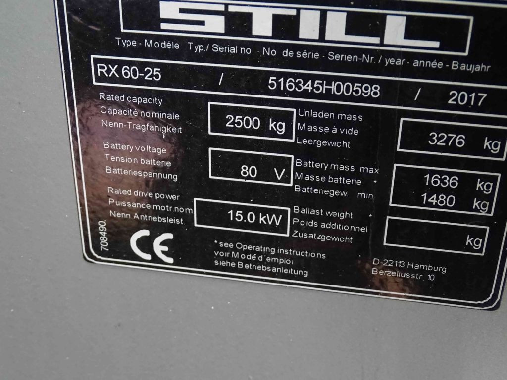 Carretilla elevadora eléctrica Still RX60-25: foto 12