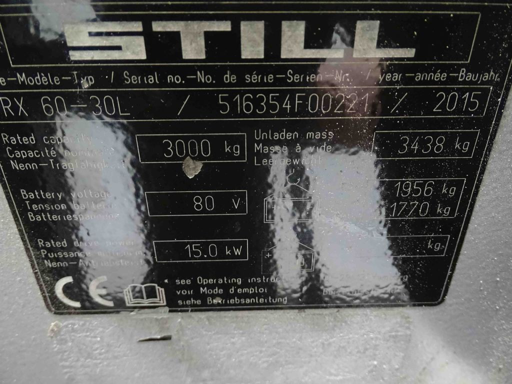 Carretilla elevadora eléctrica Still RX60-30L: foto 9