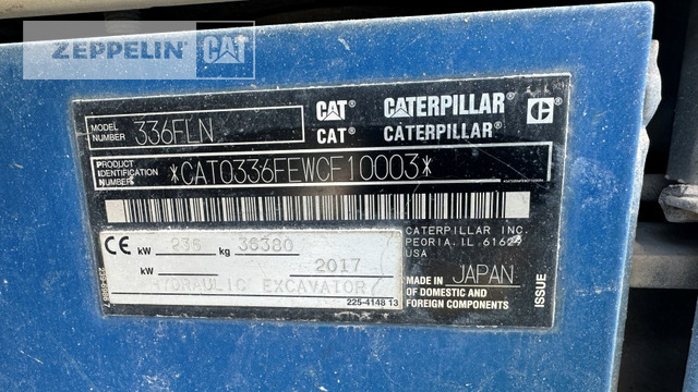 Cat 336FLNSB - Excavadora de cadenas: foto 5 Cat 336FLNSB - Excavadora de cadenas: foto 5