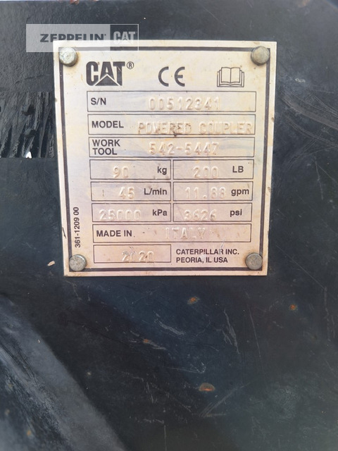 Cat CW10H - Acoplamiento rápido para Maquinaria de construcción: foto 4 Cat CW10H - Acoplamiento rápido para Maquinaria de construcción: foto 4