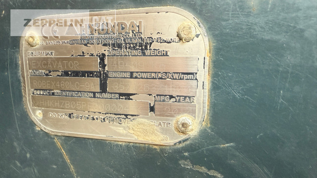 Hyundai R480LC-9 - Excavadora de cadenas: foto 5 Hyundai R480LC-9 - Excavadora de cadenas: foto 5