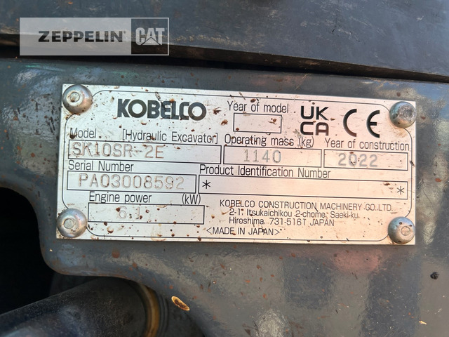 Kobelco SK10SR-2 - Miniexcavadora: foto 5 Kobelco SK10SR-2 - Miniexcavadora: foto 5