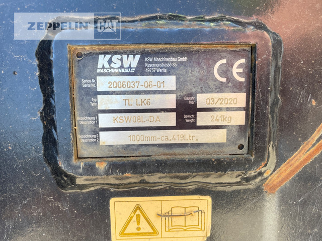 Komponenten TL1000 SM08 - Cazo para excavadora: foto 2 Komponenten TL1000 SM08 - Cazo para excavadora: foto 2