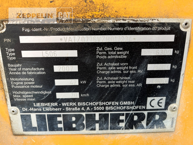 Cargadora de ruedas Liebherr L506: foto 25