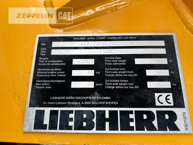 Cargadora de ruedas Liebherr L506: foto 7