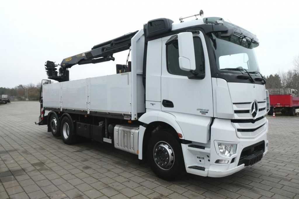 Mercedes-Benz Antos 2543 L/6x2 Pritsche Heckkran - Camión caja abierta, Camión grúa: foto 3 Mercedes-Benz Antos 2543 L/6x2 Pritsche Heckkran - Camión caja abierta, Camión grúa: foto 3